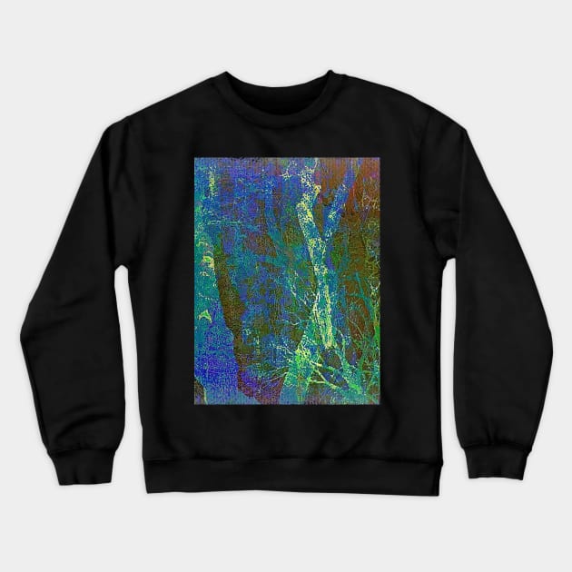Polish Forest that Thinks of Itself as a Flying Carpet Crewneck Sweatshirt by Marsal